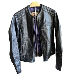Harley-Davidson Black Leather Biker Jacket